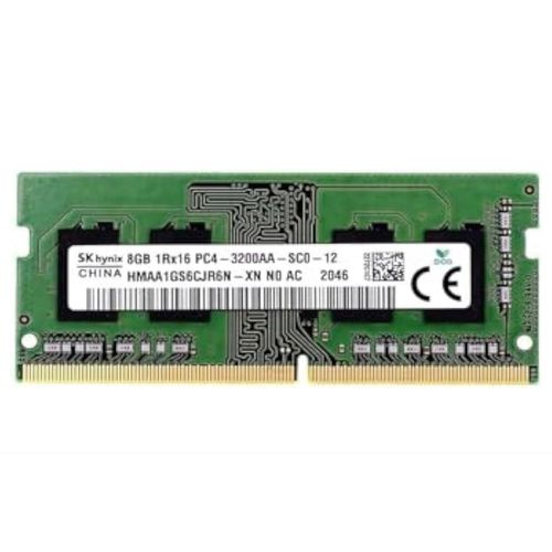 SK Hynix Memorycity Barrette de mémoire vive SODIMM DDR4 3200 PC4 1Rx16 HMAA1GS6CJR6N-XN SO-DIMM pour ordinateur portable Dell HP Lenovo et autres systèmes 8 Go x 2
