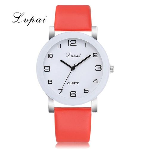 Montres À Quartz De Marque Pour Femmes,Bracelet Blanc De Luxe,Robe Pour Dames,Horloge Créative,2019 - Type Rouge