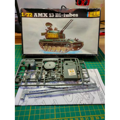 Maquette Heller 1/72 Amx 13 Bi-Tubes (Rare )-Heller