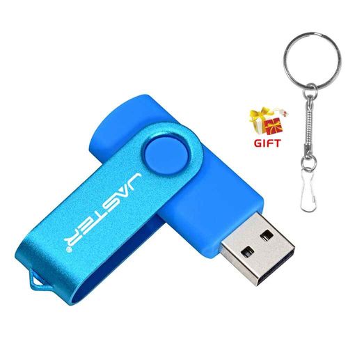 JASTER-Clé USB 2.0 avec gratuit,clé USB étanche,gravure laser,clé USB,clé USB,4 Go,8 Go,JOGift - Type BLEU CIEL-8GB