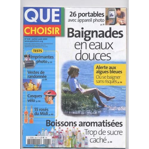 Que Choisir N° 428 : Baignades En Eaux Douces