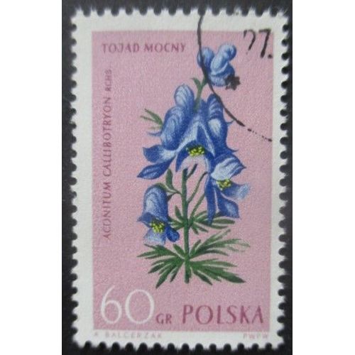 Pologne N°1187 Aconit Oblitéré