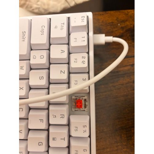 Clavier Souris Blanc Mécanique, Switch Rouge