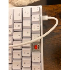 Clavier Souris Blanc Mécanique, Switch Rouge