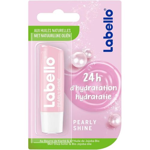 Pearly Shine,Baume À Lèvres Enrichi En Huiles Naturelles Et Perles De Soie,Soin Des Lèvres Hydratation Longue Durée Pendant 24h,Avocat,Rose,5,5 Ml 