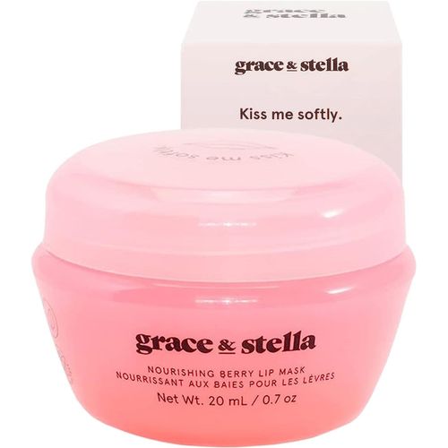 Kiss Me Softly Baume À Lèvre Hydratant Aux Baies Primé 20ml,Masque Lèvre De Jour Comme De Nuit,Soins Pour Les Lèvres Gercées Et Séches-Vegan & Sans Cruauté 