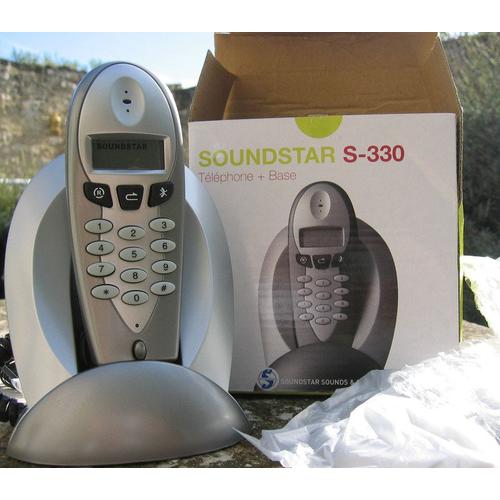 Soundstar S-330 - Téléphone fixe avec sa base
