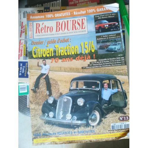 Retro Bourse  N° 13 : Citroen Traction 15/6