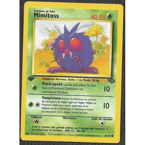 Carte Pokémon Mimitoss 63/64 [Premiere Edition 1] - Jungle Wizards (Vf)