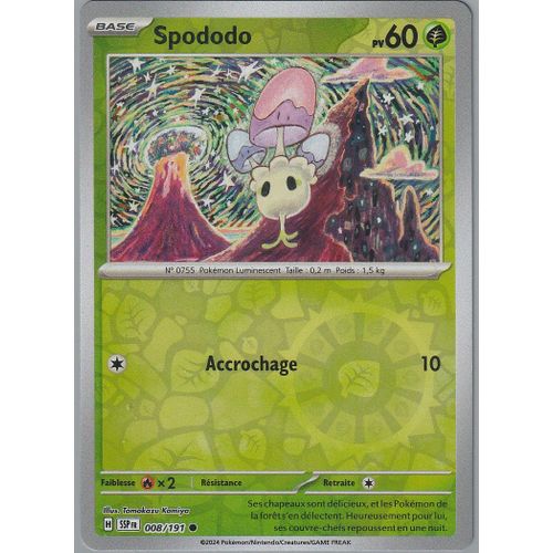 Carte Pokémon - Spododo - 008/191 - Reverse - Ev8 Etincelles Déferlantes