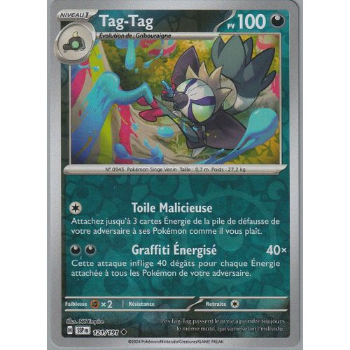 Carte Pokémon - Tag-Tag - 121/191 - Reverse - Ev8 Etincelles Déferlantes