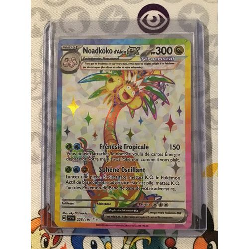 Noadkoko D¿Alola Ex 225/191 Série Écarlate Et Violet Étincelles Déferlantes