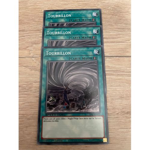 Carte Yu Gi Oh ! Lot De 3 Cartes ! Tourbillon Ss05-Fra23