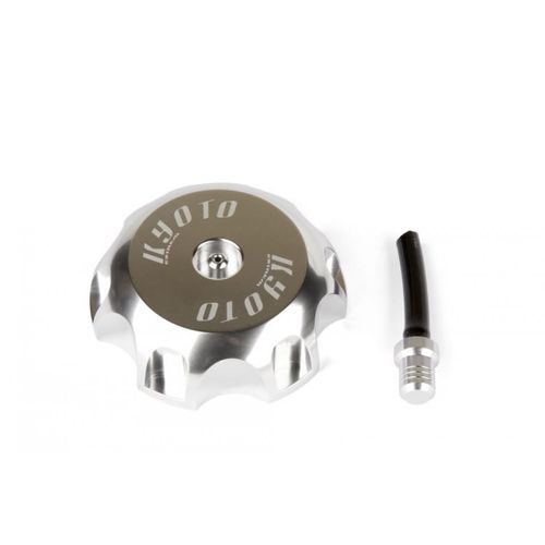 Bouchon De Réservoir Kyoto Aluminium Poli Pour Moto Kawasaki 65 Kx Neuf