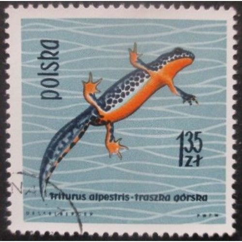 Pologne N°1265 Triton Oblitéré