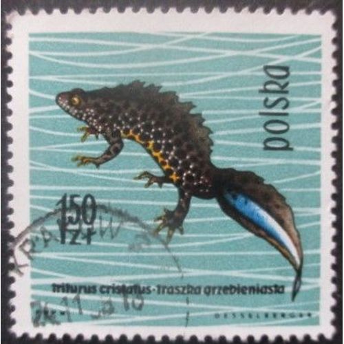 Pologne N°1266 Triton Oblitéré