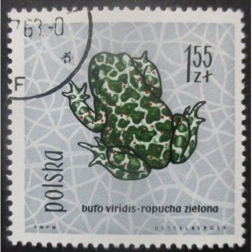 Pologne N°1267 Crapaud Oblitéré