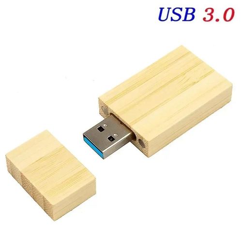 JASTER-Clé usb 3.0 en bois rouge,support à mémoire de 4gb 8gb 16gb 32gb 64gb 128gb,lecteur flash,cadeau - Type Bamboo-128GB