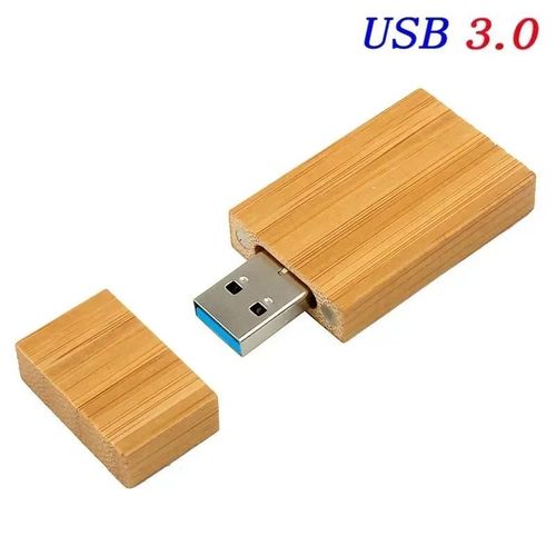 JASTER-Clé usb 3.0 en bois rouge,support à mémoire de 4gb 8gb 16gb 32gb 64gb 128gb,lecteur flash,cadeau - Type Carbonized bamboo-32GB