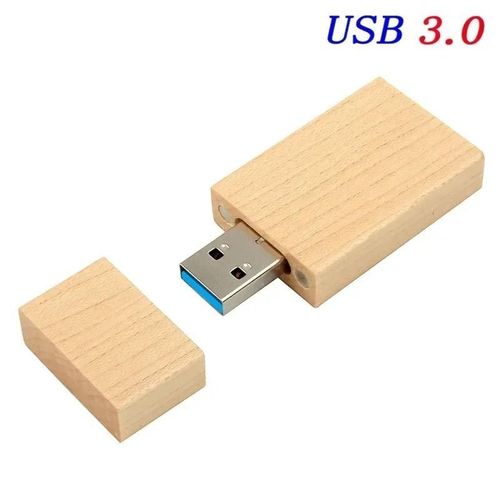 JASTER-Clé usb 3.0 en bois rouge,support à mémoire de 4gb 8gb 16gb 32gb 64gb 128gb,lecteur flash,cadeau - Type Maple wood-32GB