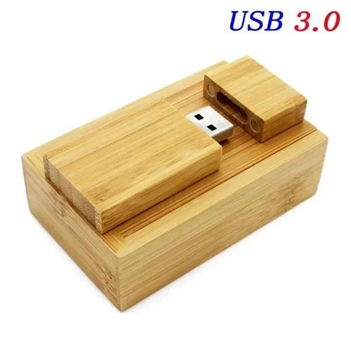 JASTER-Clé usb 3.0 en bois rouge,support à mémoire de 4gb 8gb 16gb 32gb 64gb 128gb,lecteur flash,cadeau - Type carbonized with box-128GB