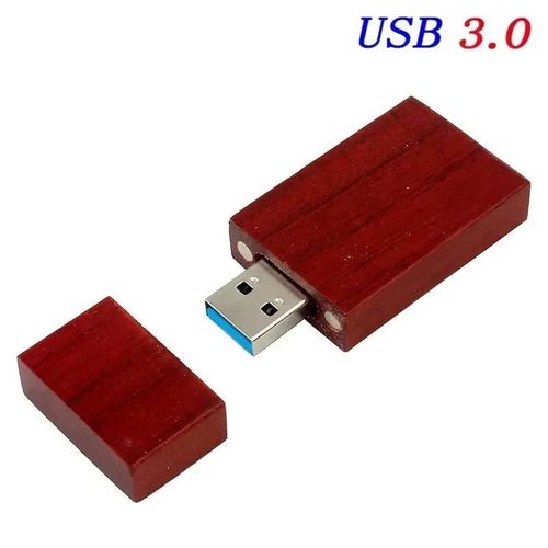 JASTER-Clé usb 3.0 en bois rouge,support à mémoire de 4gb 8gb 16gb 32gb 64gb 128gb,lecteur flash,cadeau - Type Rose wood-4GB