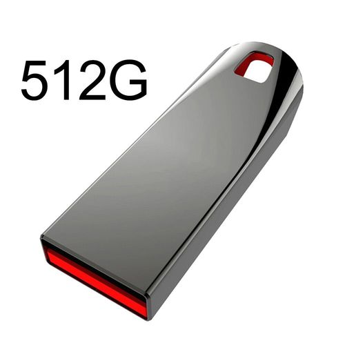 Clé USB en métal haute vitesse,clé USB noire,clé USB,disque SSD portable,3.0 Go,2 To,1 To,512 Go - Type dark gray 512GB #B