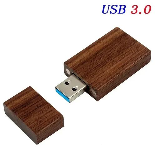 JASTER-Clé usb 3.0 en bois rouge,support à mémoire de 4gb 8gb 16gb 32gb 64gb 128gb,lecteur flash,cadeau - Type Walnut wood-4GB