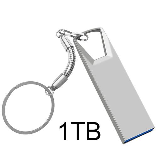 Clé USB haute vitesse en métal,clé USB,clé USB,clé USB,étanche,type C,3.0 Go,2 To,1 To,argent,512 - Type silver 1TB