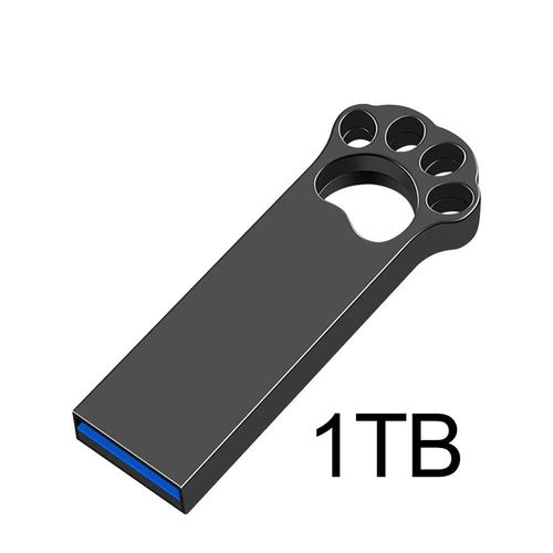 Clé USB 3.0 haute vitesse,clé USB étanche,clé USB Cle,clé USB argentée,512 Go,64 Go,1 To,2 To - Type dark grey 1TB