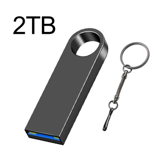 Métal USB 3.0 Pen Drive 2TB Noir Cle Usb Flash Drives 1TB Haute Vitesse TYPE-C Pendrive 512GB Memoria Usb Flash Disk - Type black 2TB