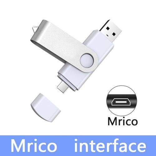 Clé USB 2.0 2 To Clé USB 1 To OTG Clé USB 2 To Clé USB TYPE-C Micro 512B Clé USB 2 To U Disque 2 To Clé USB en métal 2 To - Type Mrico-2 TO #A