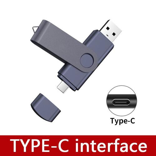 Clé USB 2.0 2 To Clé USB 1 To OTG Clé USB 2 To Clé USB TYPE-C Micro 512B Clé USB 2 To U Disque 2 To Clé USB en métal 2 To - Type Type-C-2 TO #A