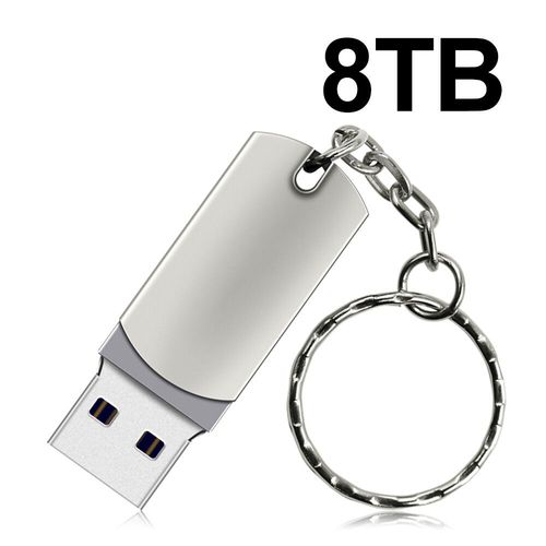 Clé USB 3.0 portable à très haute vitesse,clé USB OTG,clé USB,16 To,mémoire 8 To,4 To,2 To - Type silver 8TB #A