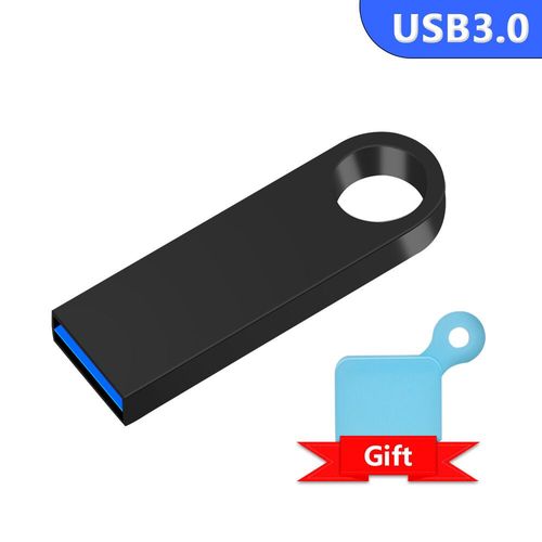 Clé USB 128 métallique haute vitesse,support à mémoire de 8 GB 16GB 32GB 64GB 3.0 GB 128 GB,lecteur Flash étanche - Type Black-64 GO