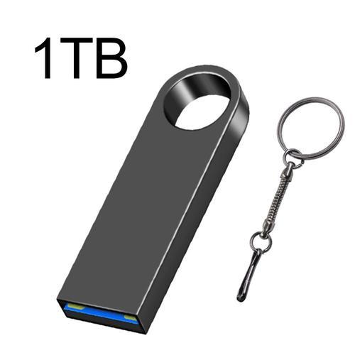 Clé USB haute vitesse,clé USB,clé USB,clé USB portable,clé USB en métal,SSD 2 To,1 To,cadeau,3.0 - Type E9-black-1TB