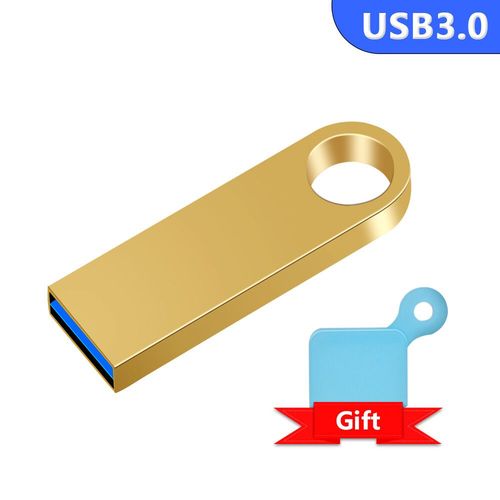 Clé USB 128 métallique haute vitesse,support à mémoire de 8 GB 16GB 32GB 64GB 3.0 GB 128 GB,lecteur Flash étanche - Type Gold-8 GO