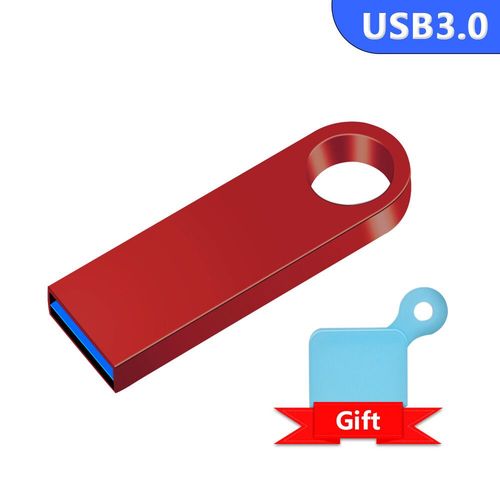 Clé USB 128 métallique haute vitesse,support à mémoire de 8 GB 16GB 32GB 64GB 3.0 GB 128 GB,lecteur Flash étanche - Type Red-8 GO