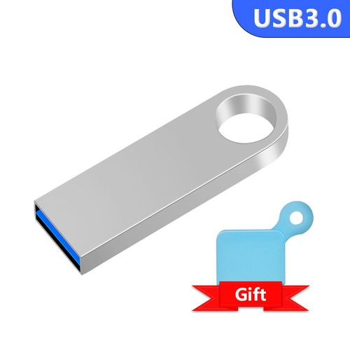 Clé USB 128 métallique haute vitesse,support à mémoire de 8 GB 16GB 32GB 64GB 3.0 GB 128 GB,lecteur Flash étanche - Type Silver-32 GO