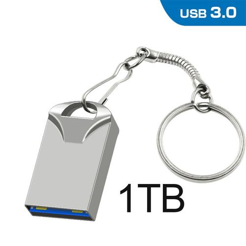 Mini clé USB portable,clé USB,clé USB,clé USB,disque U,mémoire,cadeau,1 To,2 To - Type YF-silver-1TB