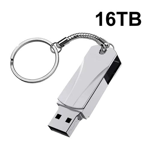 Clé USB 3.0 portable à très haute vitesse,clé USB OTG,clé USB,16 To,mémoire 8 To,4 To,2 To - Type silver 16TB #B