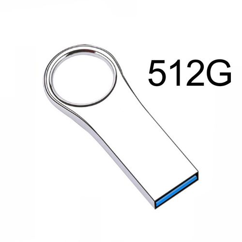 Métal Pen Drive 2TB OTG TYPE-C Pendrive 1TB Cle Usb Flash Drives Haute Vitesse Memoria Usb Flash Disk Pour téléphone/PC/périphérique USB - Type silver 512GB