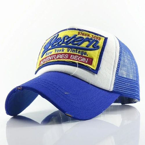 Chapeaux De Camionneur Vintage Pour Hommes Et Femmes,Casquettes De Baseball Brodées En Maille Respirante,Snapback,Chapeau De Papa D'été,New York Occidental,Depuis 1985