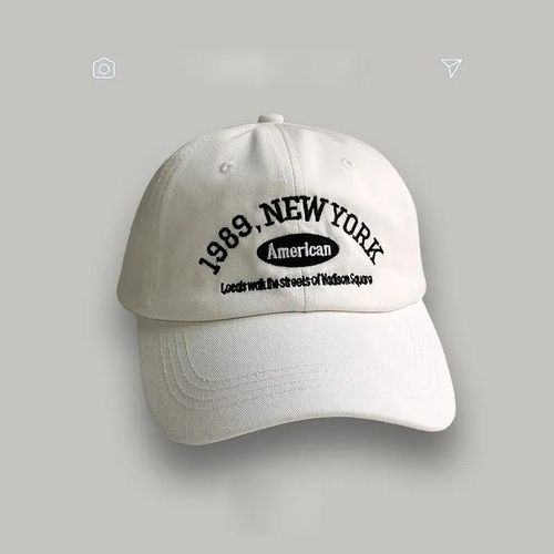 Coréen Rétro Baseball Chapeau Femmes Automne Hiver Polyvalent Ins Rue Lettre Brodé Casquettes D'été Couple Hommes