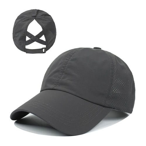 Casquette De Baseball Pour Queue De Cheval Pour Femmes,Chapeau De Camionneur,Pour Sports De Plein Air,Croisé,À Rabat,Ajustable,2023
