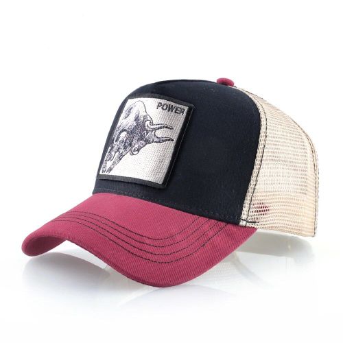 Casquette De Baseball Pour Hommes Et Femmes,Style Hip Hop,Avec Animaux Brodés,En Maille Respirante,Streetwear,Été