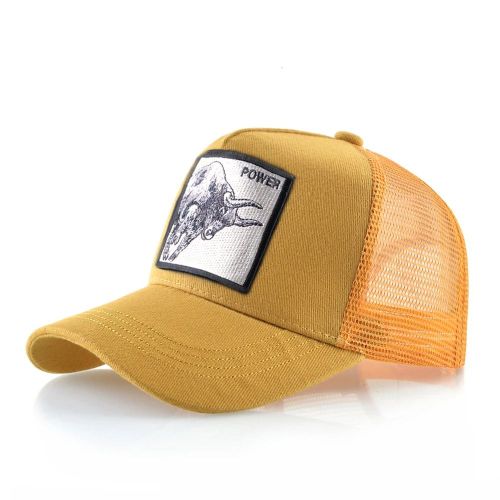 Casquette De Baseball Pour Hommes Et Femmes,Style Hip Hop,Avec Animaux Brodés,En Maille Respirante,Streetwear,Été