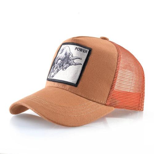 Casquette De Baseball Pour Hommes Et Femmes,Style Hip Hop,Avec Animaux Brodés,En Maille Respirante,Streetwear,Été