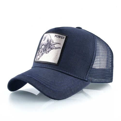 Casquette De Baseball Pour Hommes Et Femmes,Style Hip Hop,Avec Animaux Brodés,En Maille Respirante,Streetwear,Été