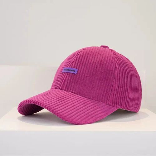 Casquette De Baseball En Velours Côtelé Pour Femme,Chaude,Rigide,Version Coréenne,Pour Couple,Avec Visière Solaire